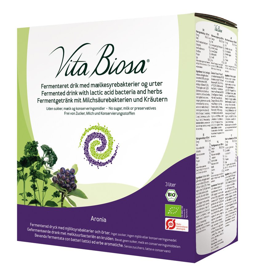 Vita Biosa Ферментный напиток со вкусом аронии и 19 экологически чистых трав, 3000 мл