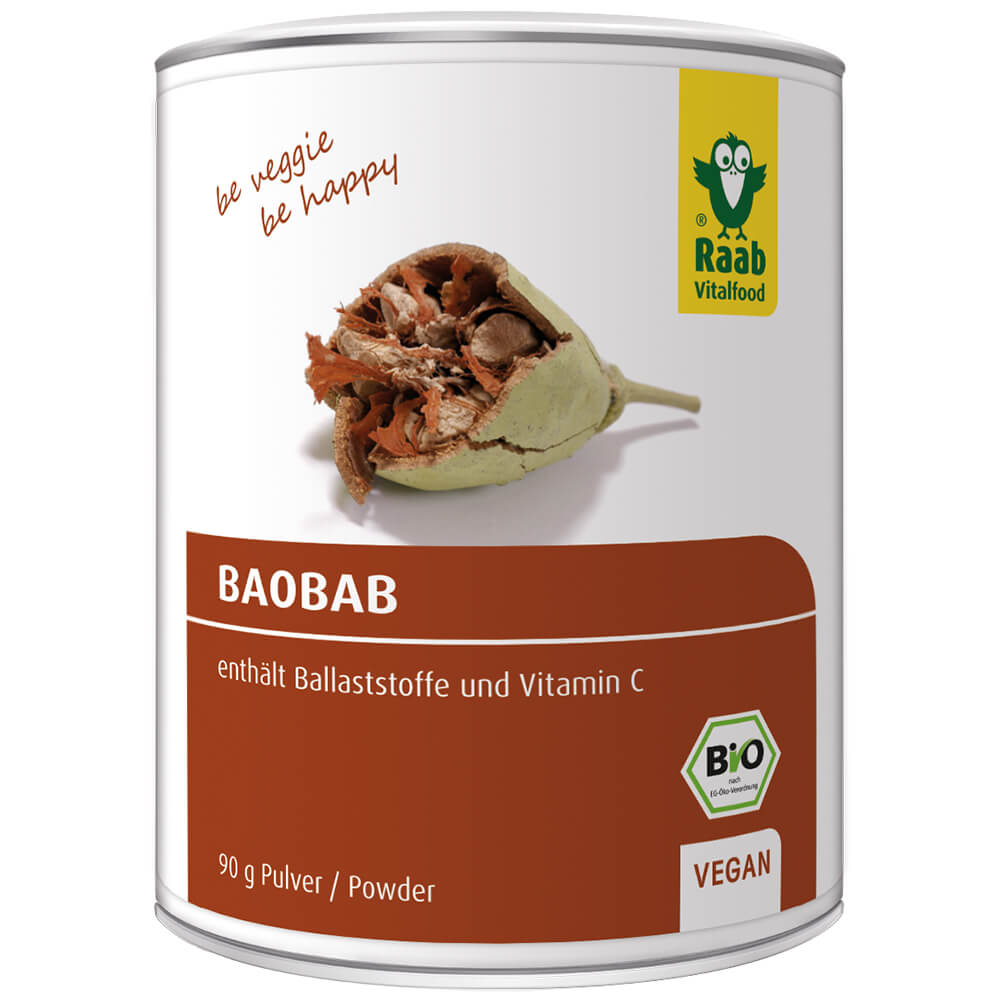 Raab "Bio Baobab Pulver" - Органический порошок Баобаба, 90 г.