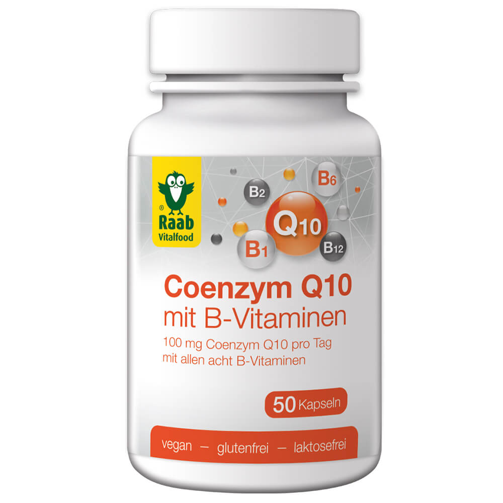 Raab Биологически активная добавка с комплексом витаминов группы В и коэнзимом Q10, 50 капсул