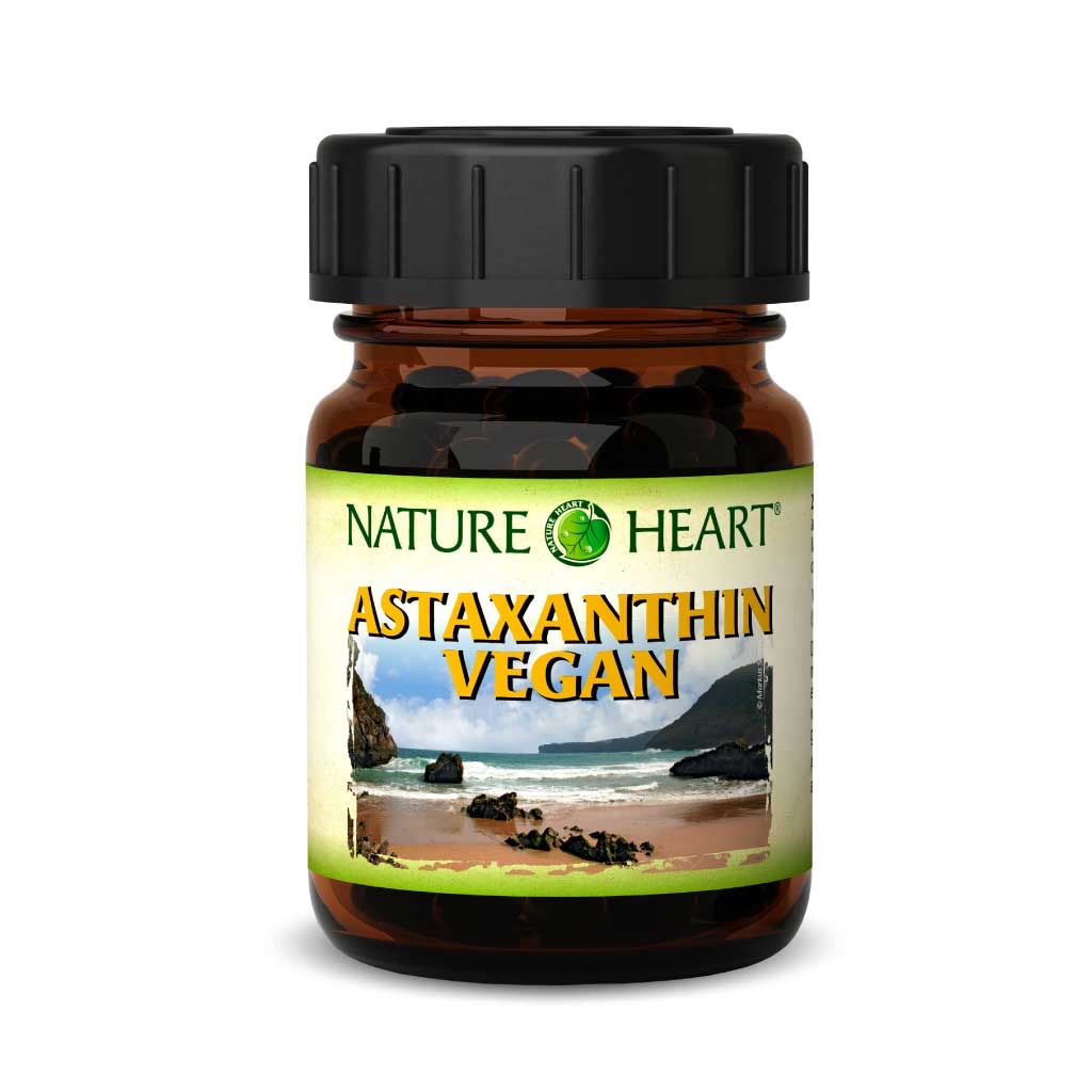 Nature Heart "Astaxanthin" - Астаксантин из зеленых водорослей, 120 капсул.