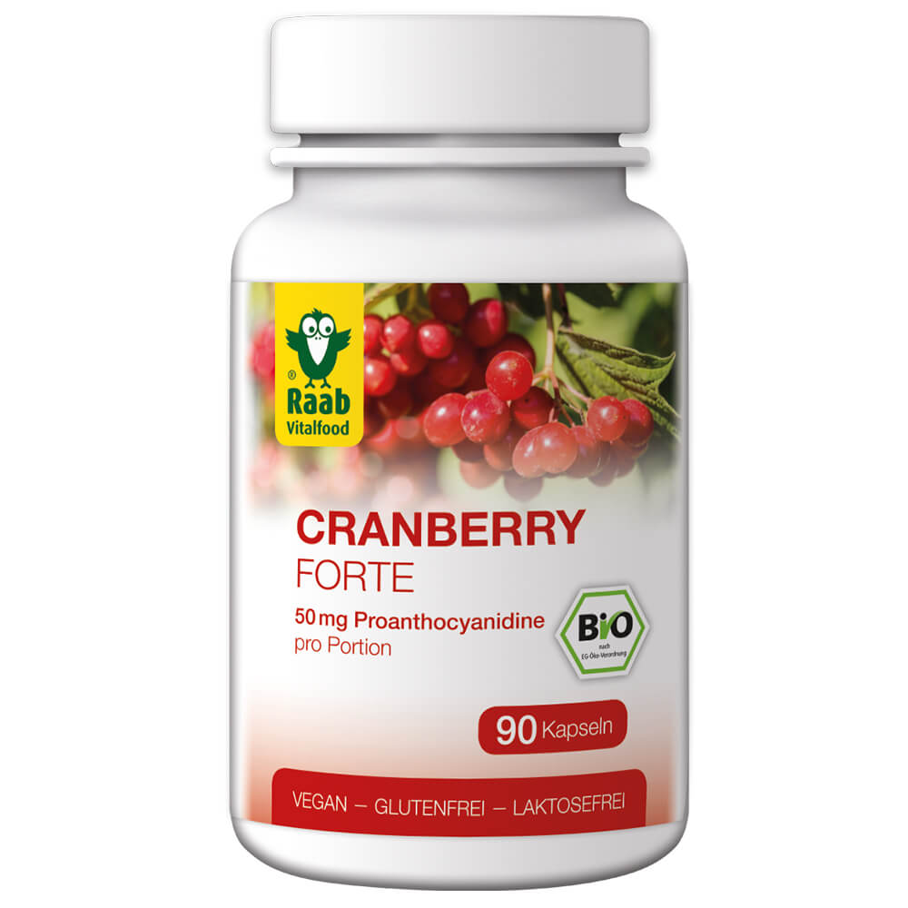 Raab Bio Cranberry Forte Био клюква с проантоцианидинами 50 мг, 90 капсул