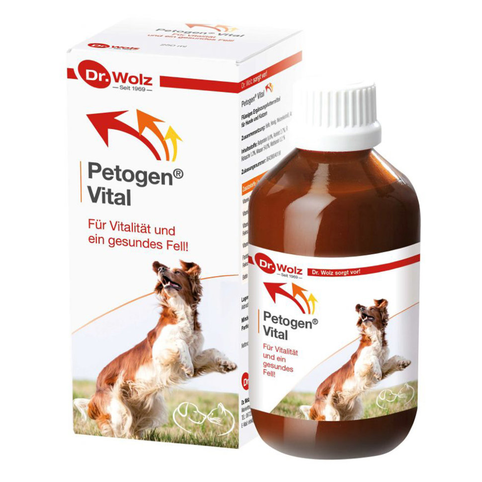 Dr.Wolz Petogen® Vital - Специализированный витаминно-минеральный комплекс для собак и кошек, 250 мл.