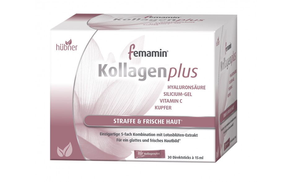 Hübner femamin® Kollagenplus - Биологически-активная добавка c коллагеном, 450 мл.