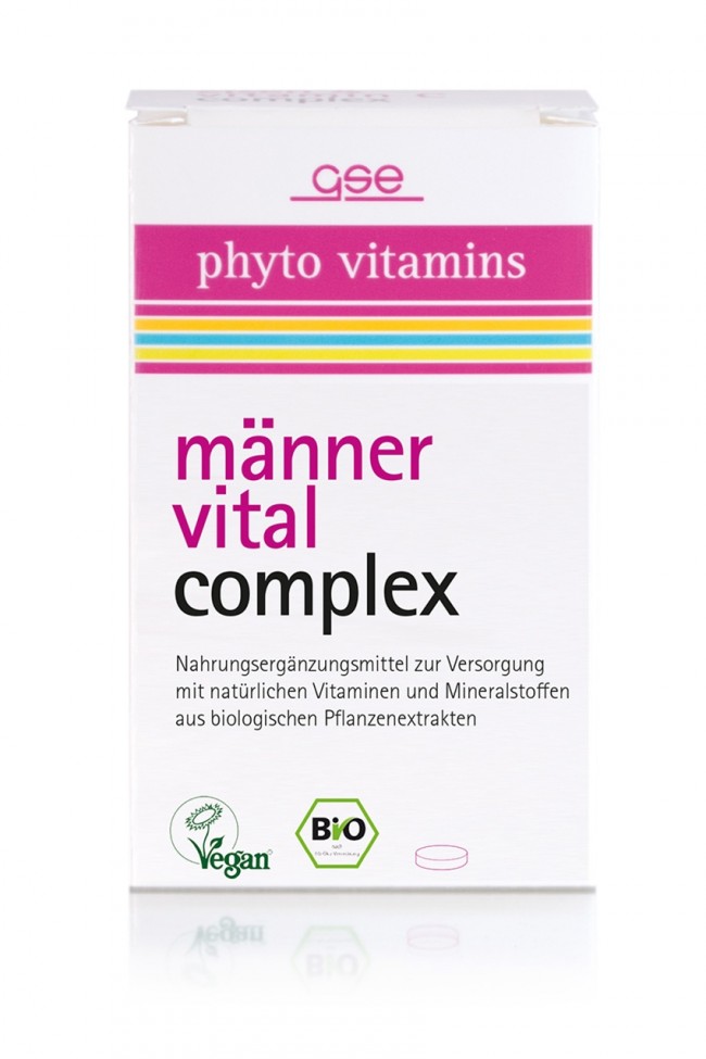 GSE Männer Vital (Bio) Био фито витаминно-минеральный комплекс специально для мужчин, 60 таблеток