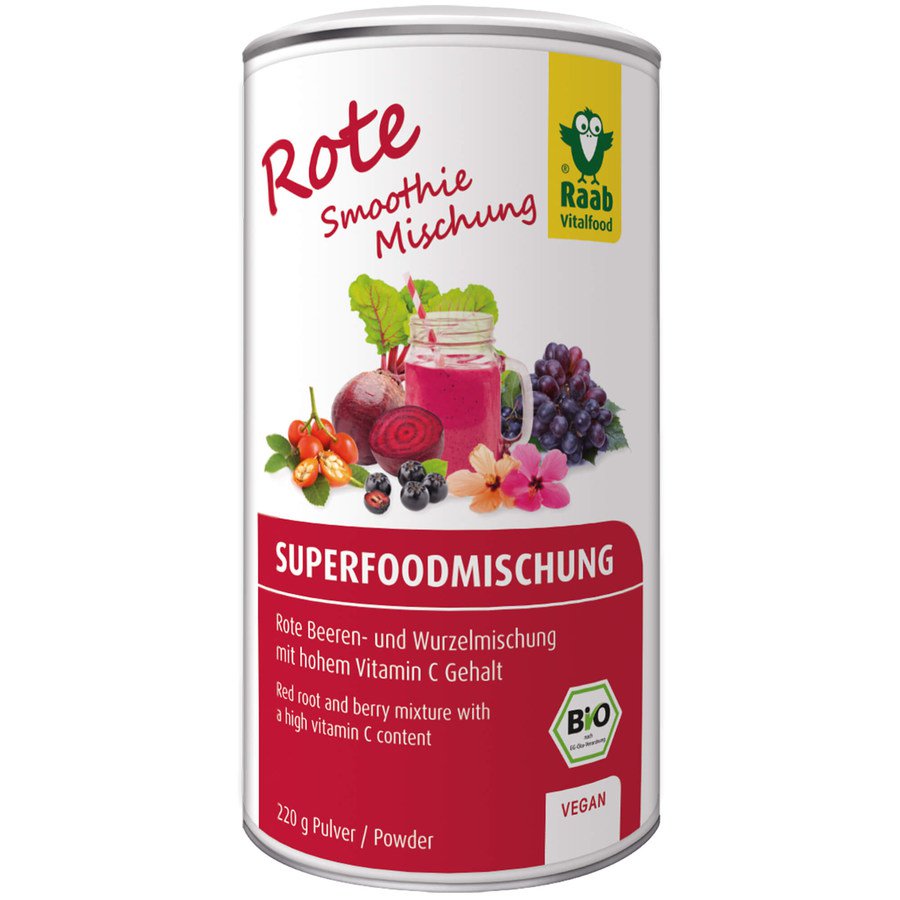 Raab Rot Био смесь красных ягод и кореньев с высоким содержанием витамина С, 220 г