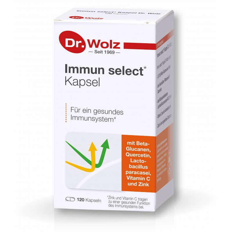 Dr. Wolz "Immun Select" - Биалогически активная добавка (БАД) для поддержания иммунитета, 120 капсул