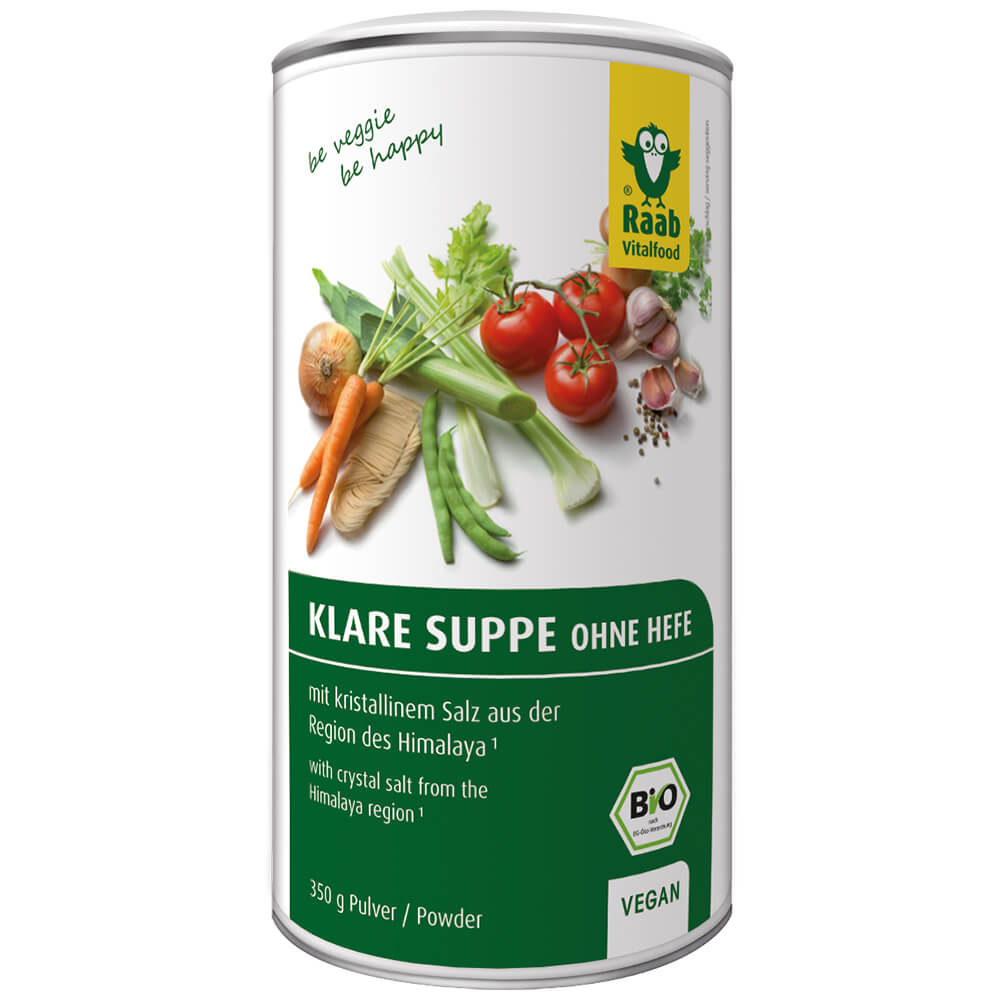 Raab Bio Klare Suppe ohne Hefe Био порошок с отборными овощами и специями для приготовления бульона, 350 г