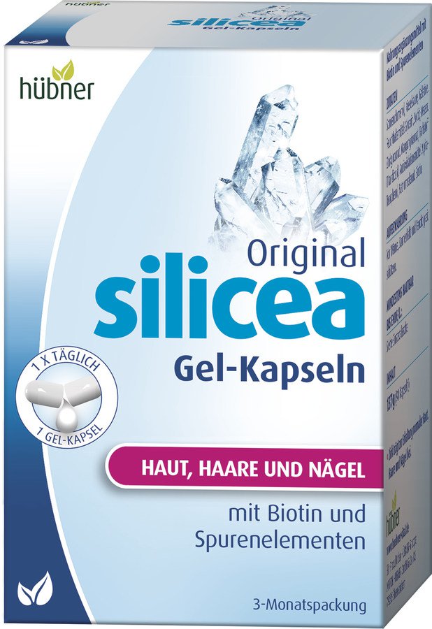 Hübner silicea Кремниевая кислота с биотином и микроэлементами, 90 капсул