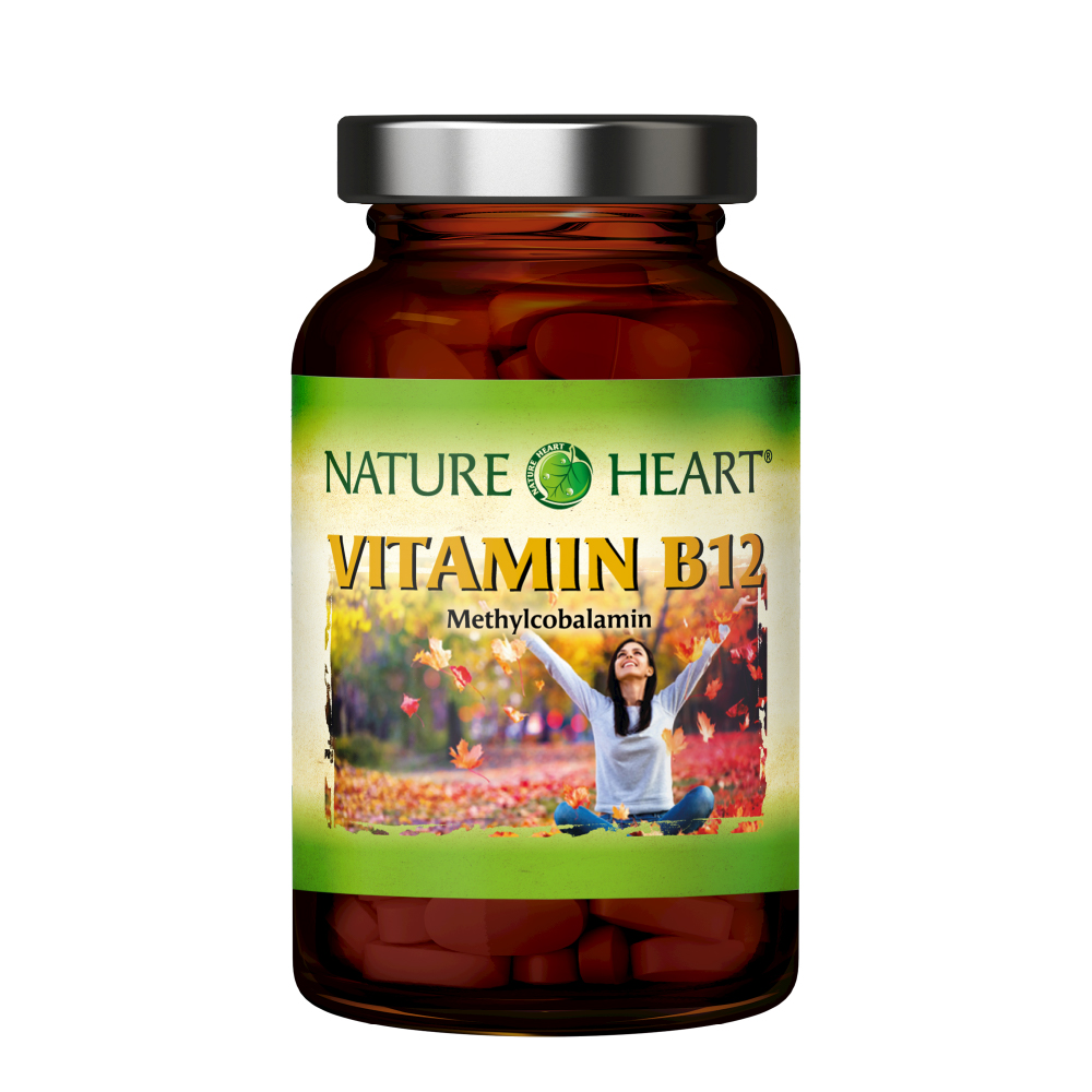 NATURE HEART Vitamin B12 Витамин В12 в биоактивной форме метилкобаламина, 180 прессованых таблеток