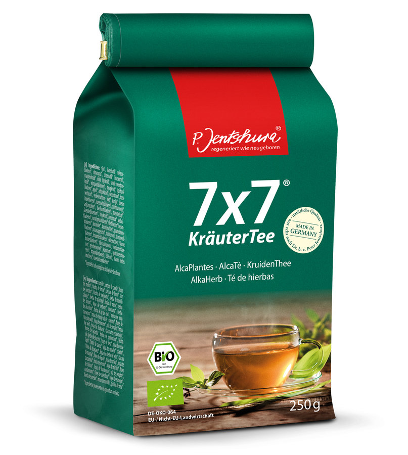P.Jentschura 7x7® KräuterTee Био уникальный травяной чай из 49 тщательно отобранных трав, семян, специй, корней и цветочков, 250 г
