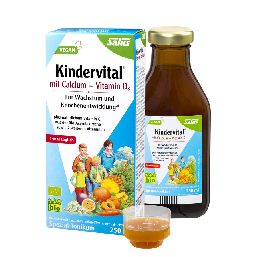 Salus® Kindervital® Cпециальный тоник с витаминами и минералами для детей от 3 лет, 250 мл