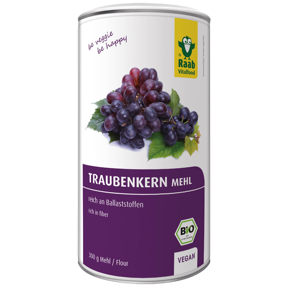 Raab "Bio Traubenkern Mehl"- Органическая мука из виноградных косточек, 300 г.
