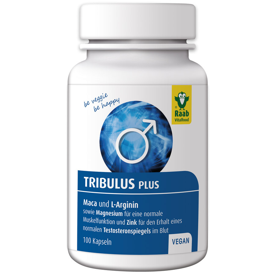 Raab Tribulus Plus Экстракт трибулуса с макой, L-аргинином, магнием и цинком, 100 капсул