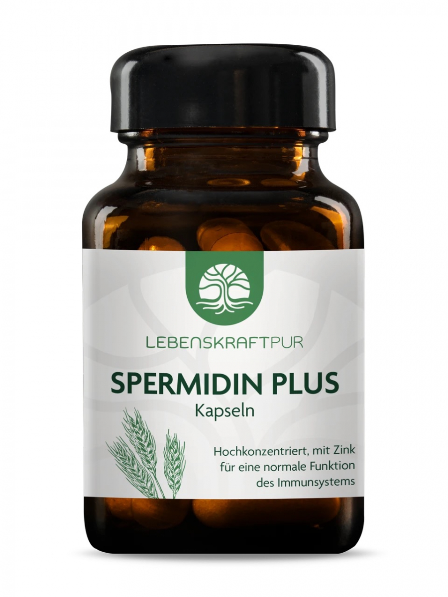 SUNDAY NATURAL WEIZENKEIM-EXTRAKT 3mg SPERMIDIN Экстракт зародышей пшеницы c высоким содержанием спермидина 3 мг на капсулу, 60 капсул.