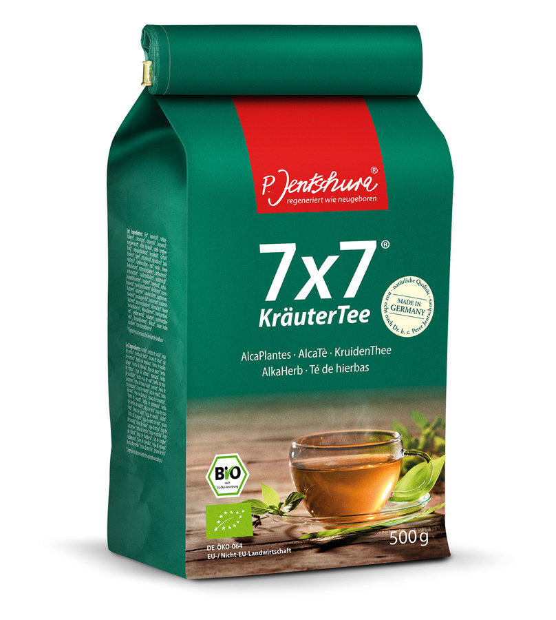 P.Jentschura 7x7® KräuterTee Био уникальный травяной чай из 49 тщательно отобранных трав, семян, специй, корней и цветочков, 500 г