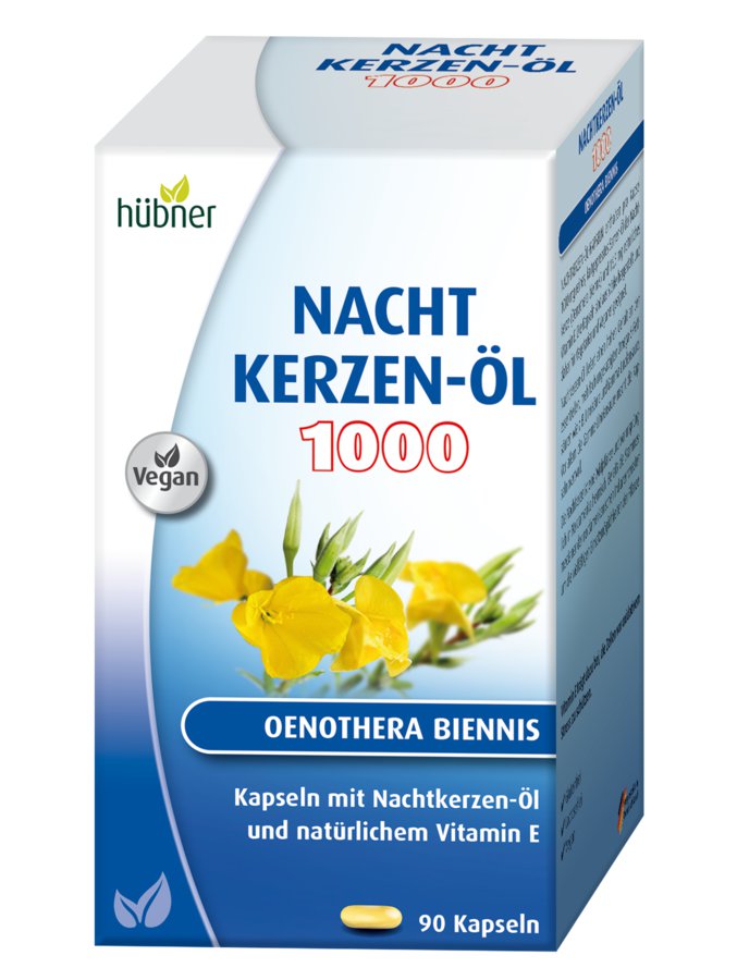 Hübner Масло примулы вечерней 1000, 90 капсул