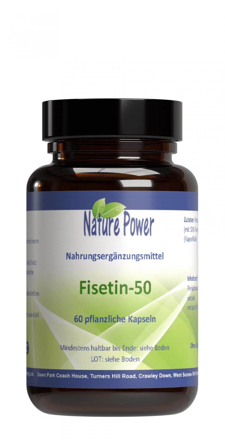 Nature Power Fisetin 50 Экстракт скумпии кожевенной с высоким содержанием фисетина, 60 капсул