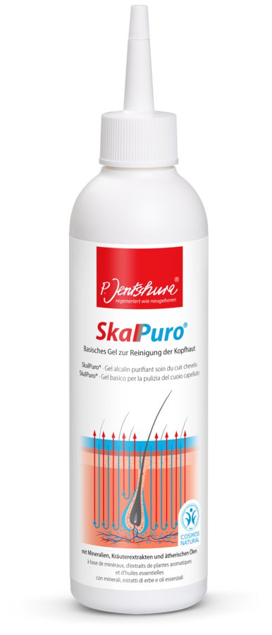 P.Jentschura SkalPuro® - Щелочной гель для глубокого очищения кожи головы, 250 мл.