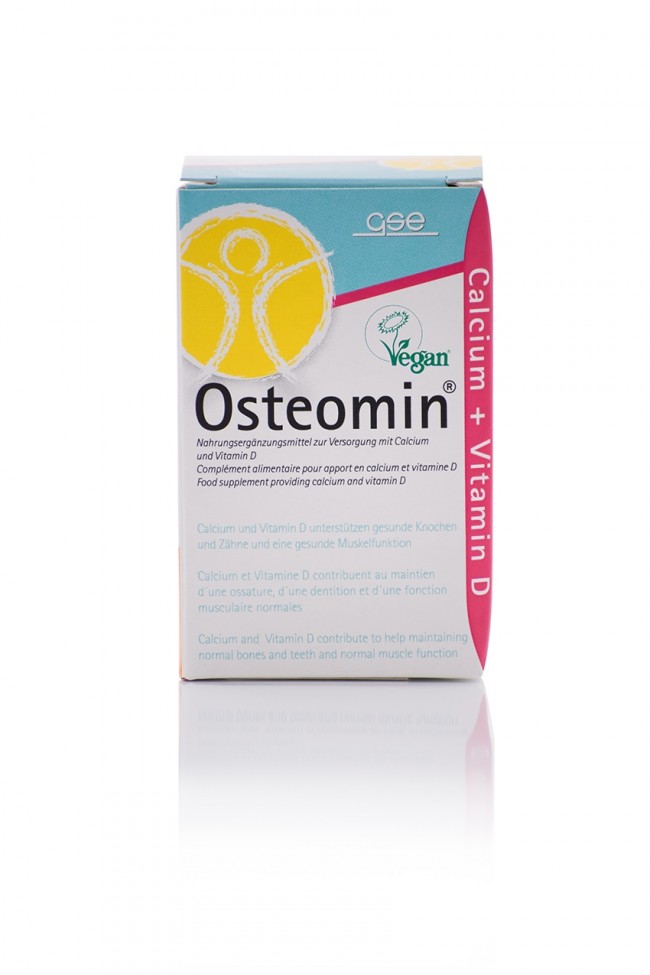 GSE "Osteomin®" - Биологически-активная добавка с натуральным кальцием и витамином D, 100 таблеток.