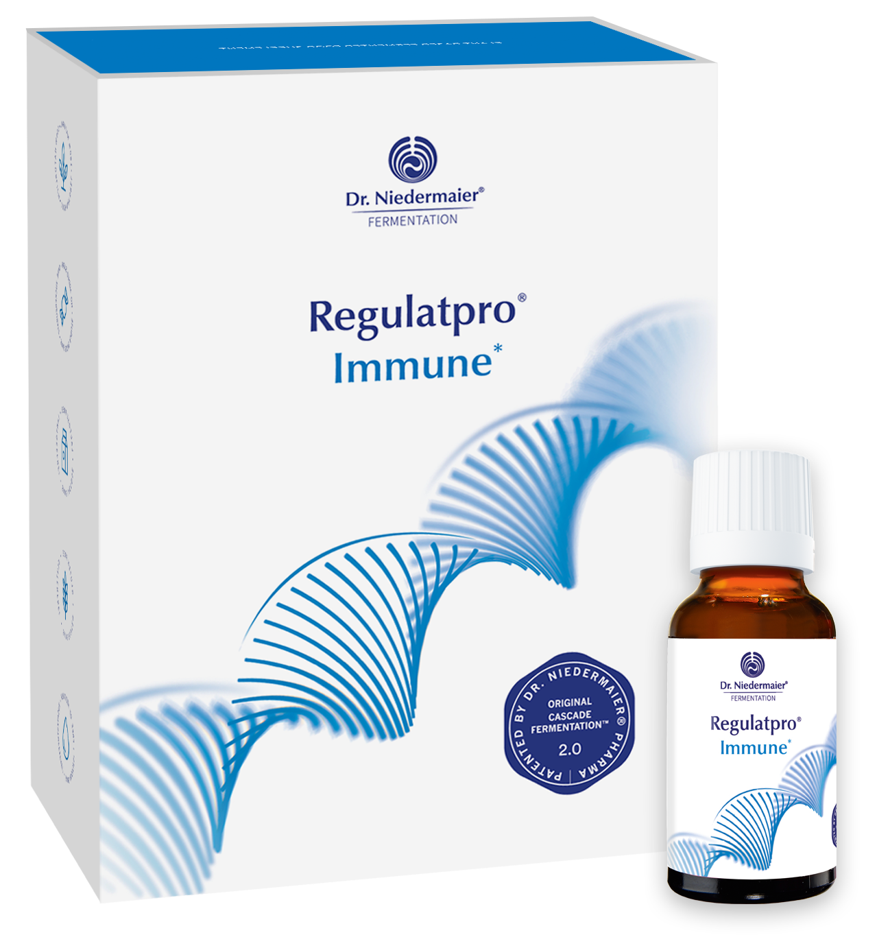 Dr. Niedermaier Regulatpro® "Immune" - Биологически активная добавка с витаминами и минералами, произведенная в соответствии с запатентованной технологией каскадной ферментации 2.0., 20x20 мл.