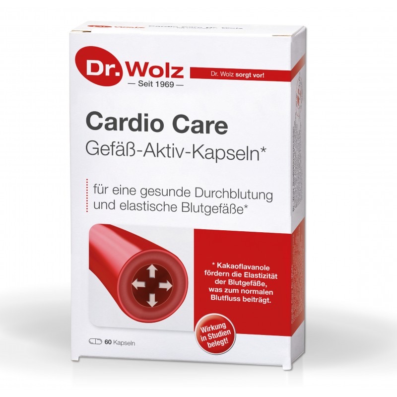 Dr.Wolz Cardio Care Забота о сосудах с флаванолами какао, 60 капсул