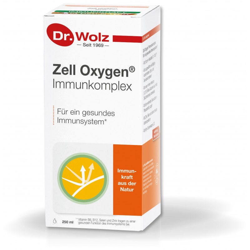 Dr.Wolz Zell Oxygen® Immunkomplex Витаминно-минеральный комплекс для здоровья иммунной системы, 250 мл