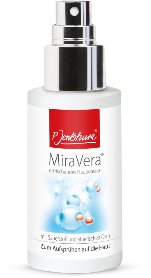P.Jentschura MiraVera® "Erfrischendes Hautwasser" - Освежающий тоник для кожи с кислородом и эфирными маслами, 45 мл.