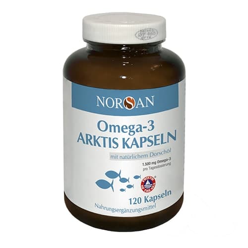 NORSAN "Omega-3 Arktis" - Биологически-активная добавка с Омега-3 из жира арктических диких рыб, 120 капсул