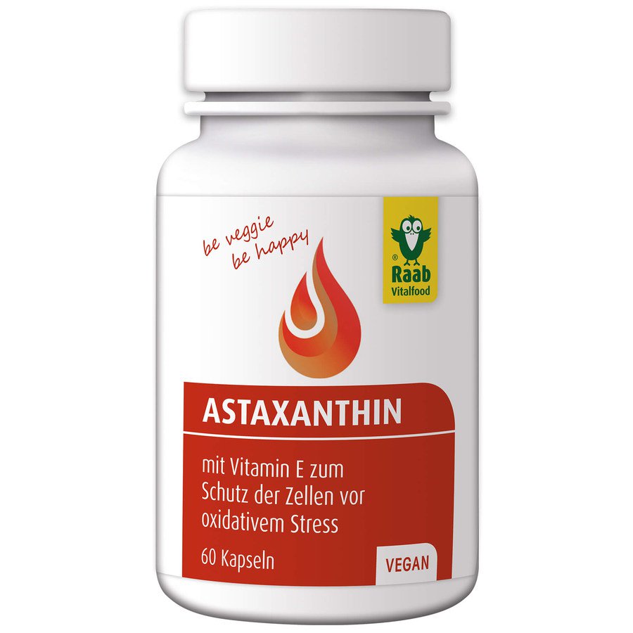 Raab Астаксантин 4 мг с витамином Е 10 мг, 60 капсул