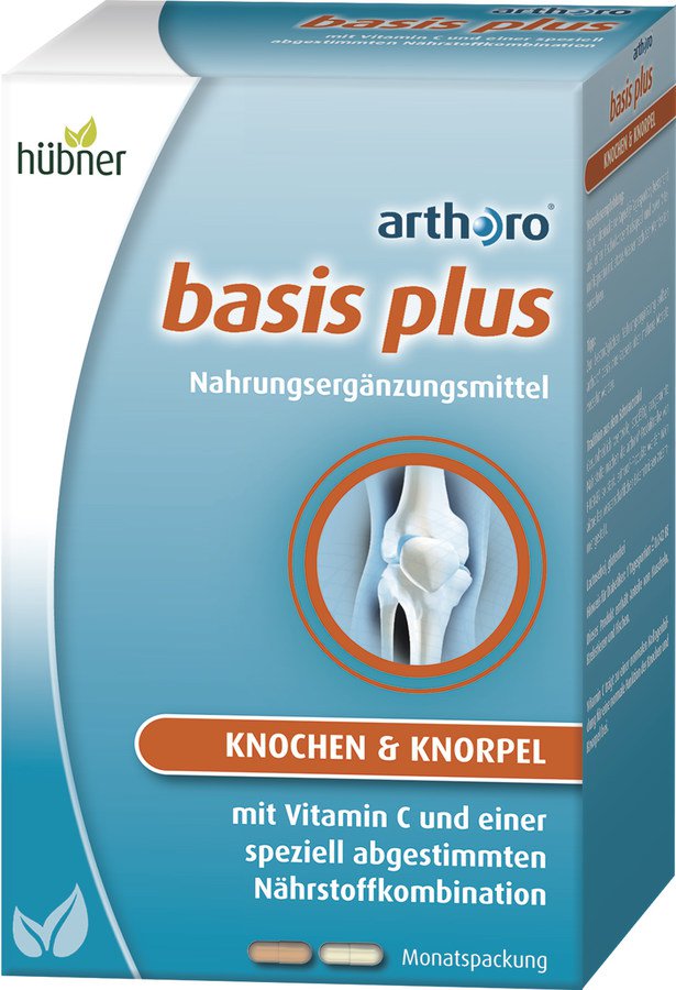 Hübner Arthoro® Basis Plus Комплекс питательных веществ для здоровья хрящей и костей, 90 капсул