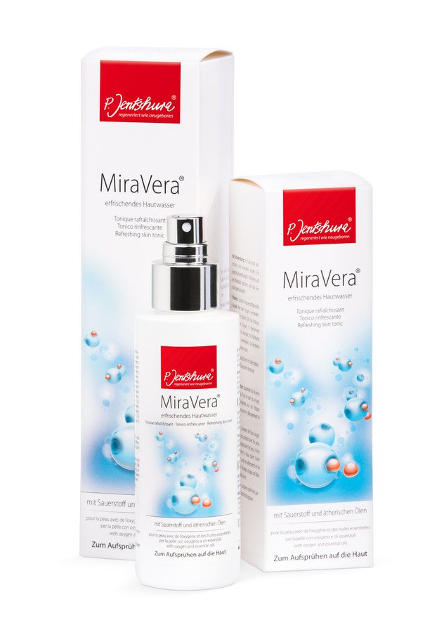 P.Jentschura MiraVera® "Erfrischendes Hautwasser" - Освежающий тоник для кожи с кислородом и эфирными маслами, 110 мл.