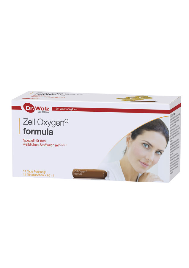 Dr.Wolz Zell Oxygen® formula Формула активных веществ специально для женщин, 14 флаконов