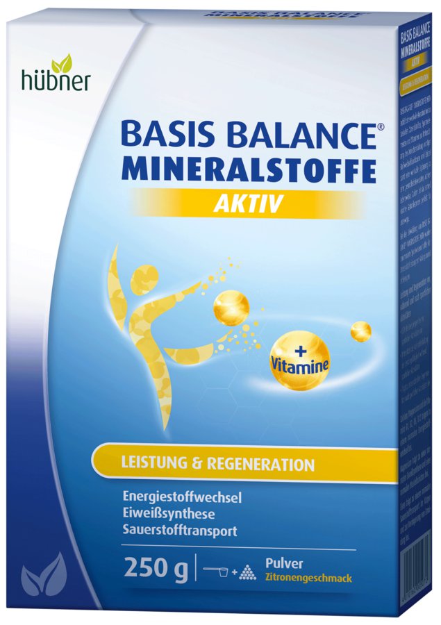 Hübner Basis Balance® Aktiv Витаминно-минеральный комплекс с лимонным вкусом, 250 г