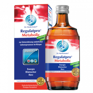 Dr. Niedermaier Regulatpro® Metabolic - био-концентрат каскадной ферментации из свежих фруктов, орехов, овощей для поддержания метаболических процессов в организме, 350 мл.