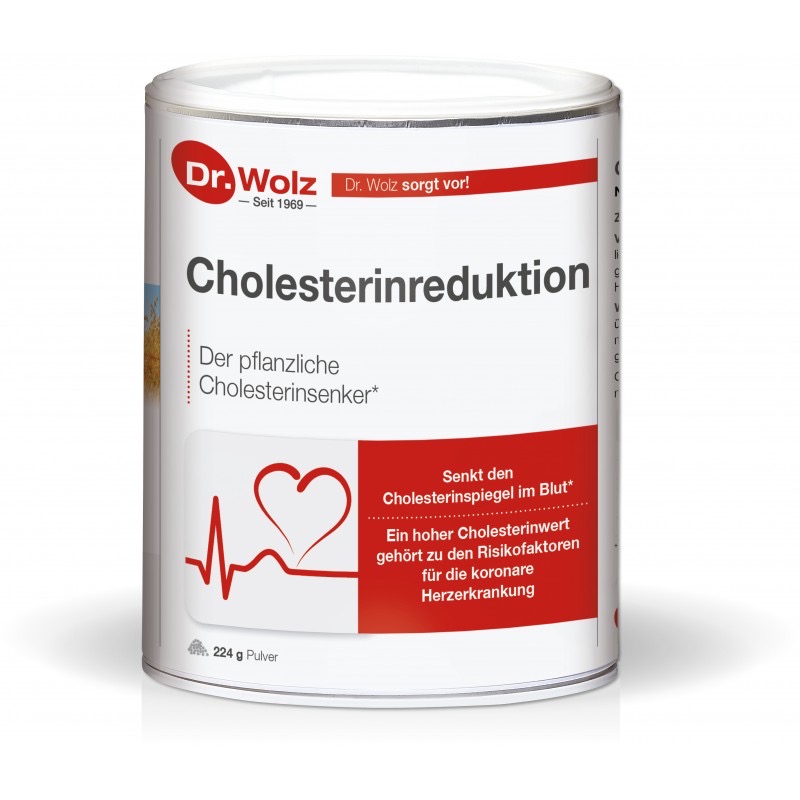 Dr.Wolz Cholesterinreduktion Биалогически активная добавка (БАД) для снижения холестерина с бета-глюканами овса, 224 г