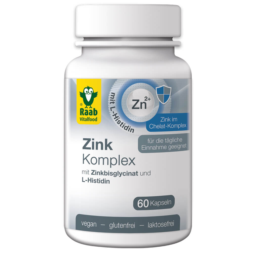 Raab Zink Komplex Биологически активная добавка с цинком и L-гистидином, 60 капсул