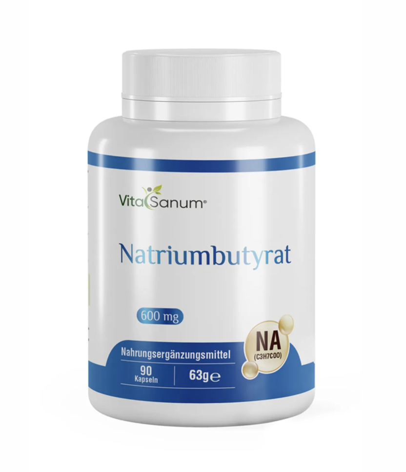 VitaSanum® – Natriumbutyrat 600 mg Масляная кислота, 90 капсул