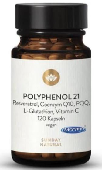 SUNDAY NATURAL POLYPHENOL 21 KOMPLEX Специализированный полифенольный комплекс, 120 капсул