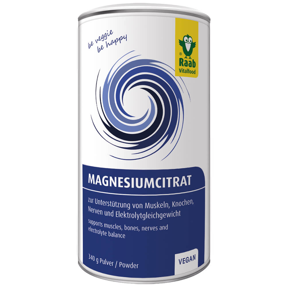Raab "Magnesiumcitrat Pulver"- Цитрат магния в порошке, 340 г.