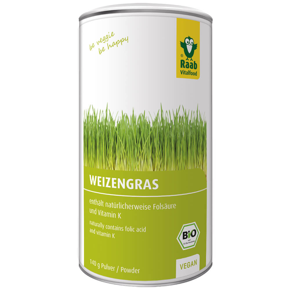 Raab "Bio Weizengras Pulver"- органический порошок из ростков пшеницы, 140 г.