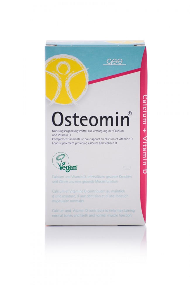 GSE "Osteomin®" - Биологически-активная добавка с натуральным кальцием и витамином D, 350 таблеток.