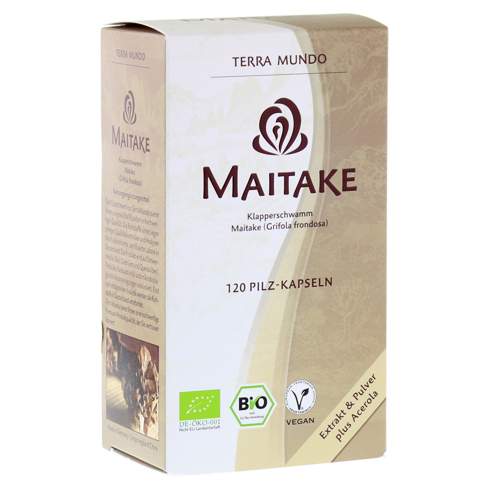 TERRA MUNDO Мейтаке био натуральные грибы, 120 капсул