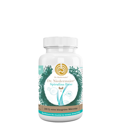 Dr. Niedermaier® Spirulina Base - Биалогически активная добавка (БАД) со спирулиной, 120 г.