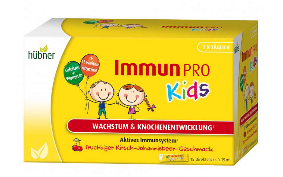 Hübner "ImmunPRO® Kids" - Витаминно-минеральный комплекс для детей, 15 стик-пакетов.