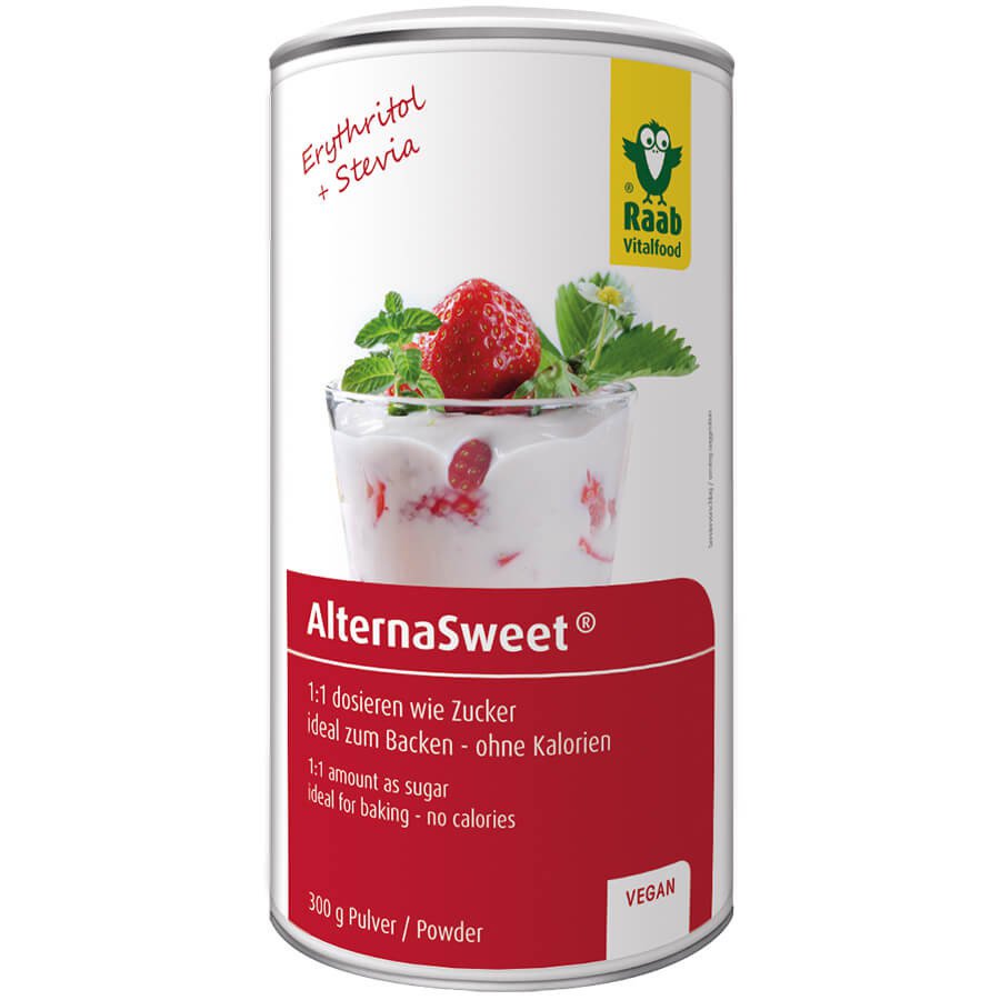 Raab Alterna Sweet® Пищевой подсластитель на основе эритрита и стевиогликозидов, 300 г