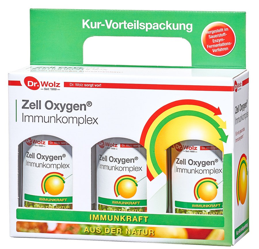 Dr.Wolz Zell Oxygen® Immunkomplex Витаминно-минеральный комплекс с ферментными дрожжевыми клетками, 3x250 мл