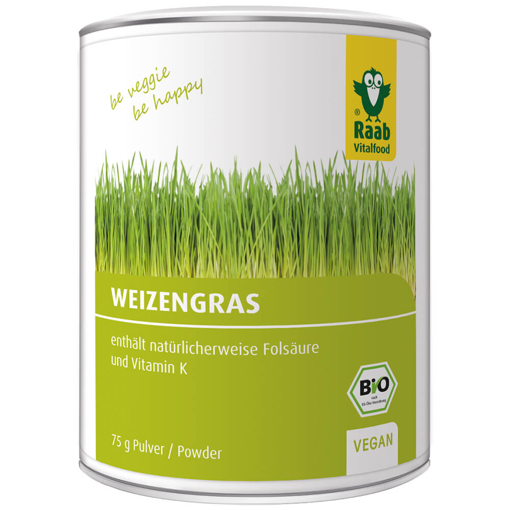 Raab "Bio Weizengras Pulver"- органический порошок из ростков пшеницы, 75 г.