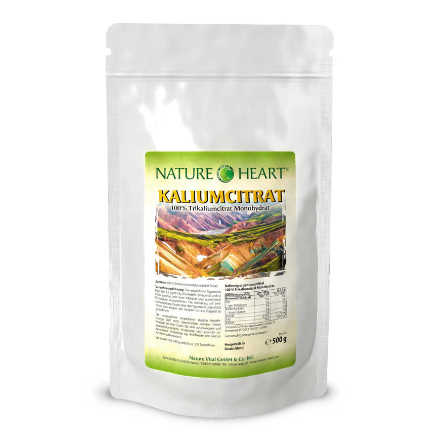 Nature Heart Цитрат калия в порошке, 500г