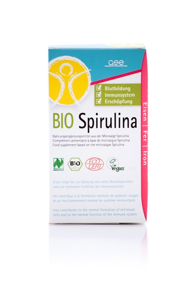 GSE Naturland Bio Spirulina БИО спиралевидные голубые микроводоросли Cпирулина, 240 таблеток