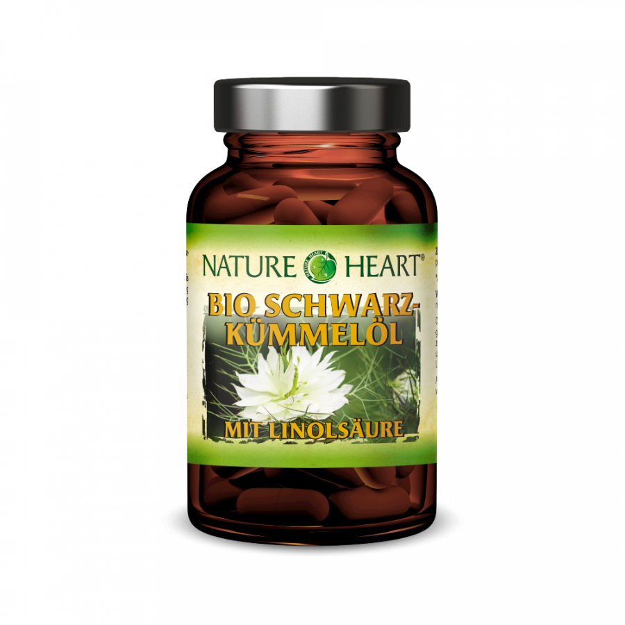 Nature Heart Bio Schwarzkümmelöl Био масло черного тмина, 60 капсул